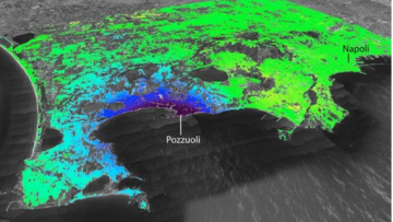 Campi Flegrei, satelliti e Gps per rilevare il sollevamento del magma profondo