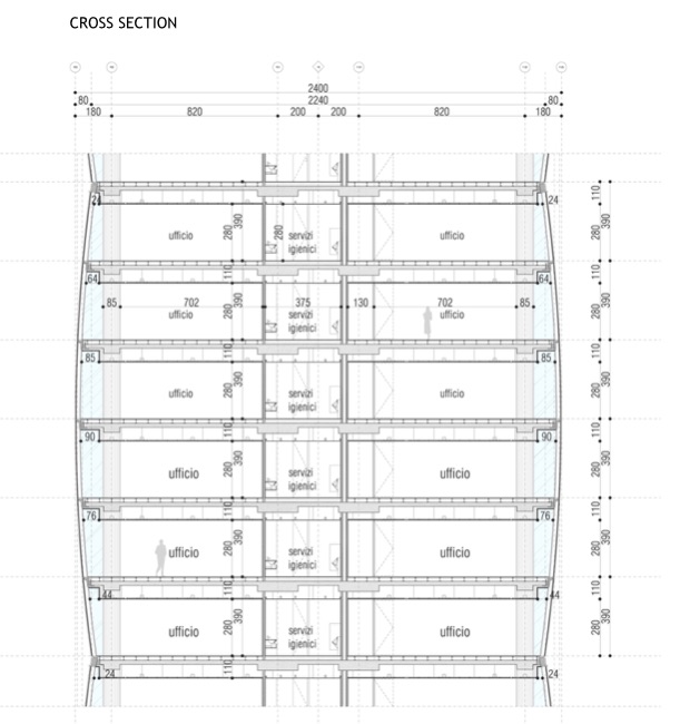 CityLife - Torre Isozaki - sezione - courtesy of webmagazine (2)