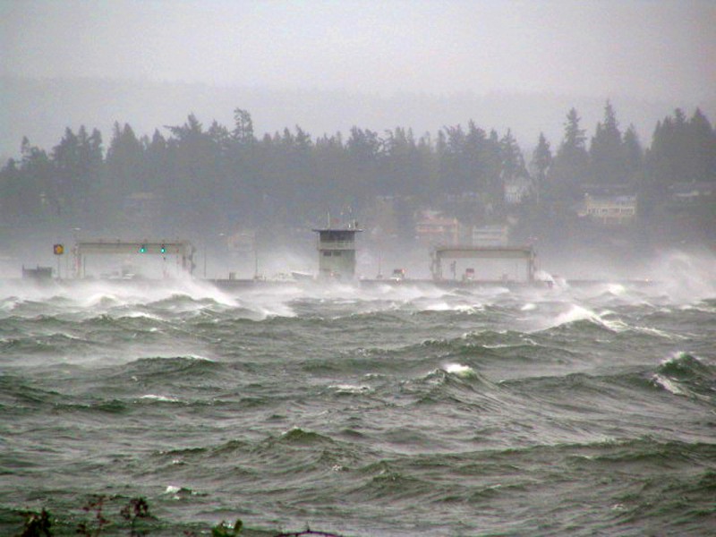 Tempesta sul Washington Lake – © Washington State Department of Transportation