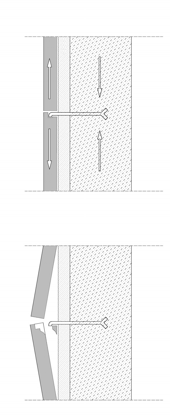 Franco 3_FIG 2_NUOVA_Rottura di rivestimento lapideo per dilatazioni termiche (Disegno di R. Vernazza)