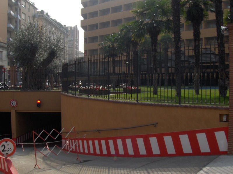 Giardino pensile su hotel Royal Carlton di Bologna