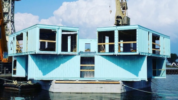 Lo studentato fatto di container galleggianti: Urban Rigger di BIG