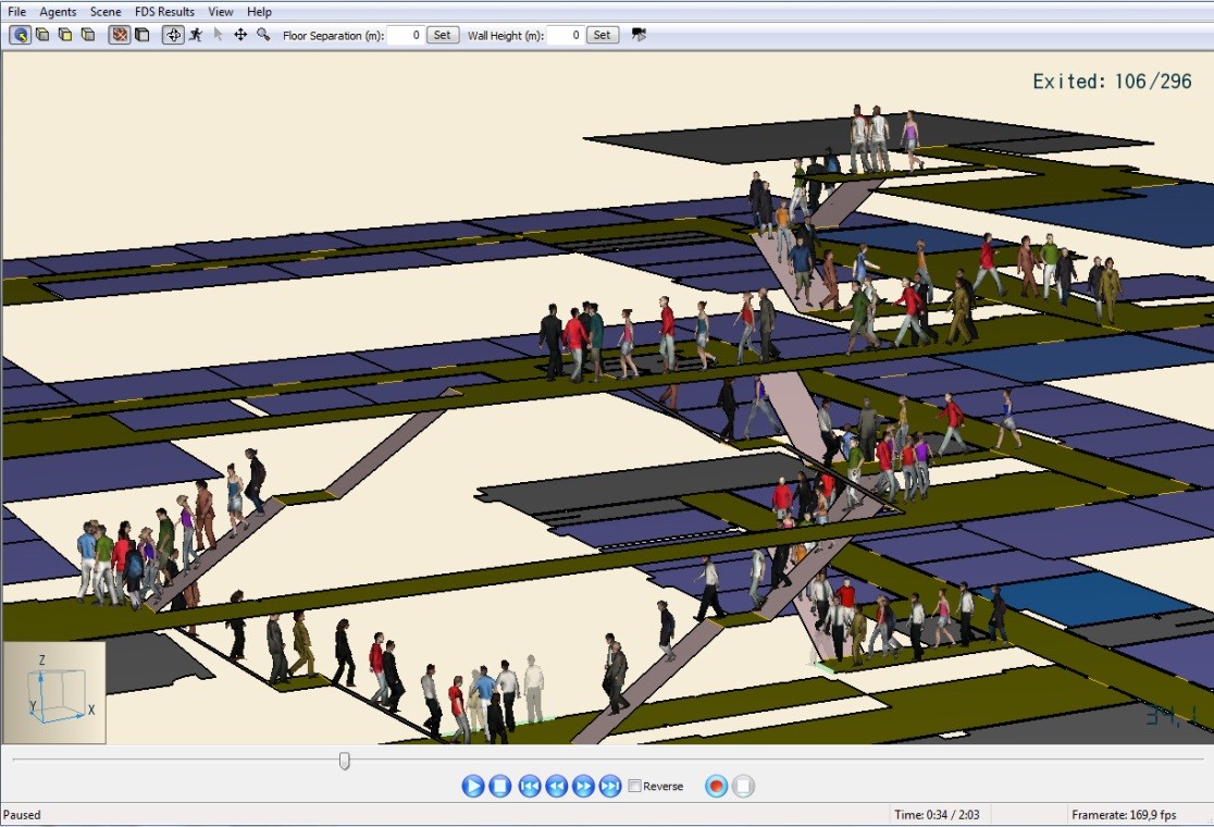 Esempio di simulazione di esodo