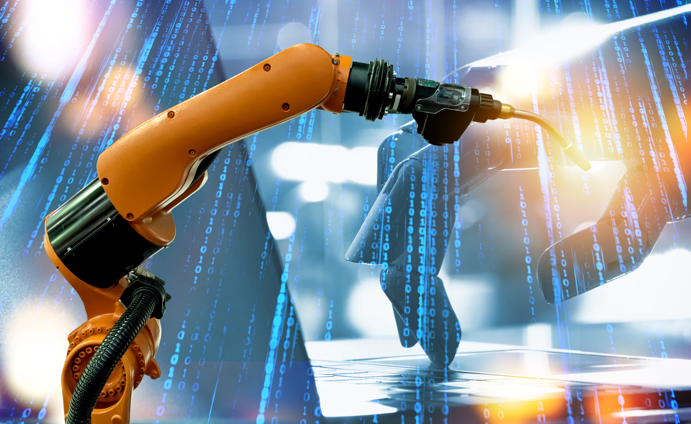 ingegneria robotica e dell'automazione braccio meccanico dati digitali