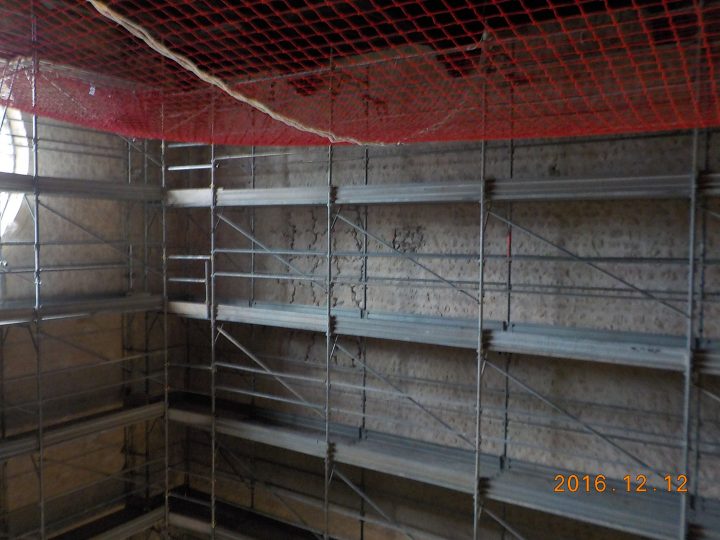 Pulizia paramento murario