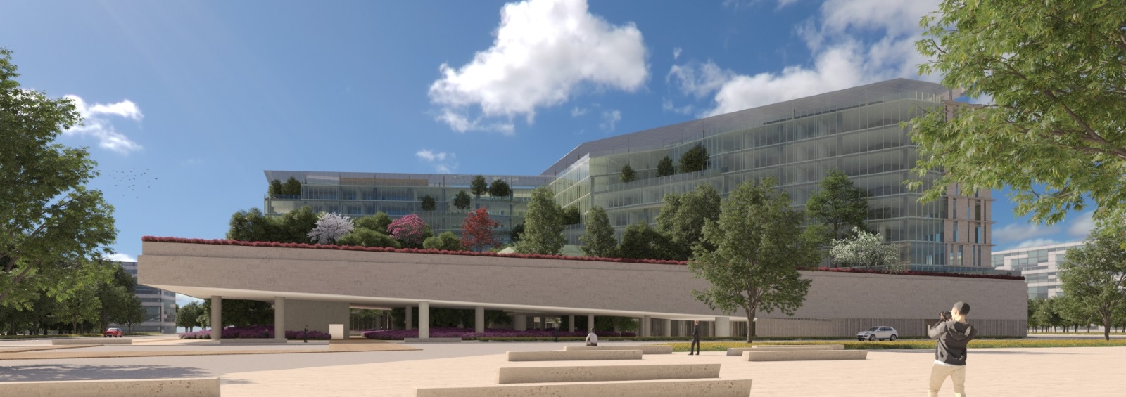 Una sede unica in vetro e travertino per l’Istat a Roma