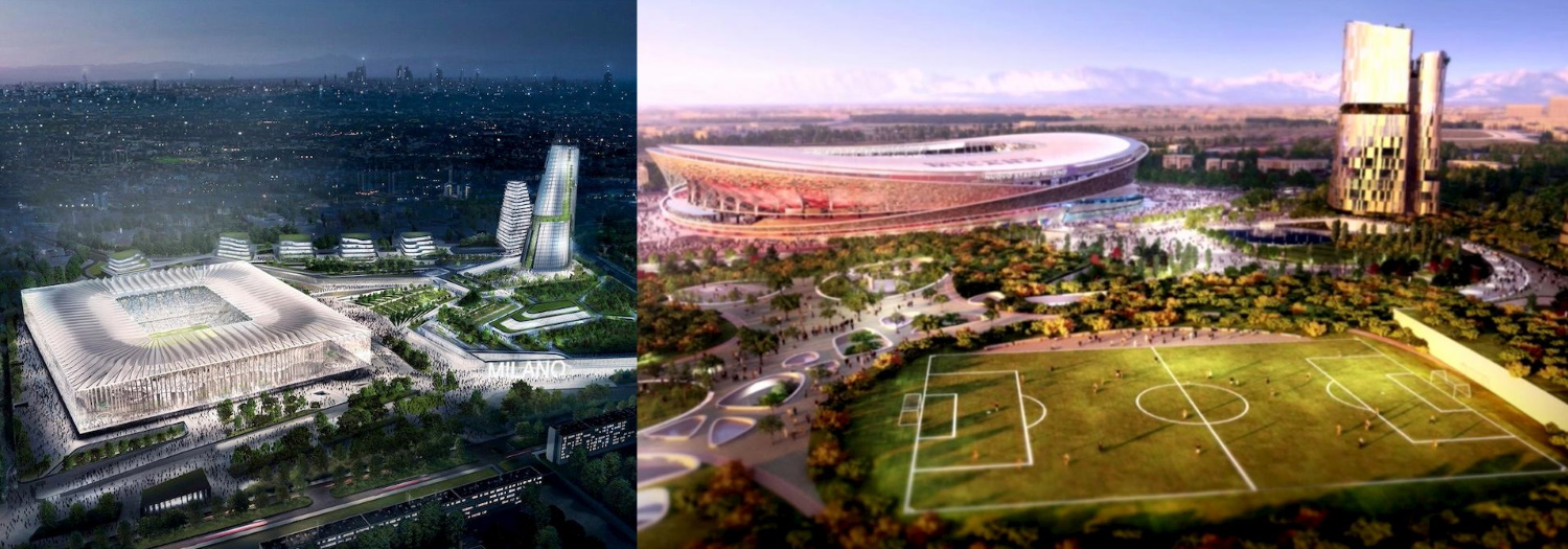 San Siro, ecco i progetti di Populous e Manica-Sportium