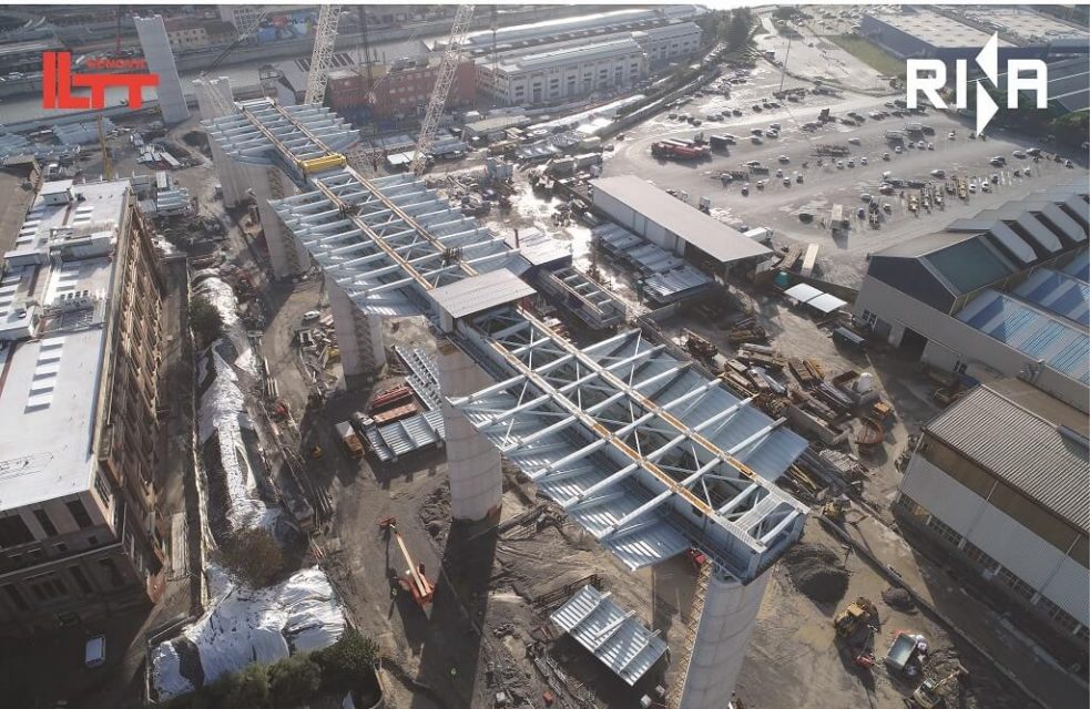 cantiere avanzamento viadotto impalcato polcevera