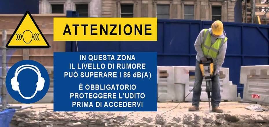 rischio rumore operaio martello pneumatico