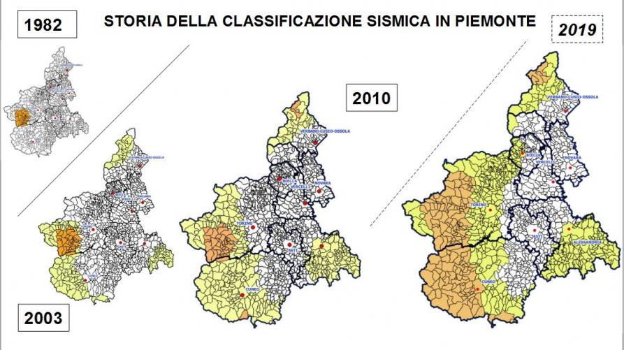 Zonazione sismica, aggiornata la mappa del Piemonte