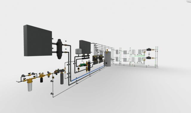 progettazione MEP in ambito BIM render