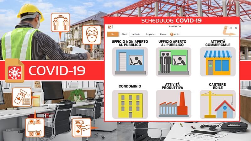 schedulog covid-19 cantiere screenshot software