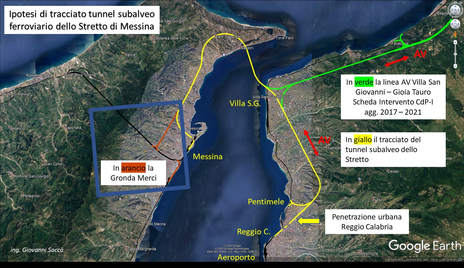 Ponte sullo Stretto di Messina stato dei lavori e lunghezza