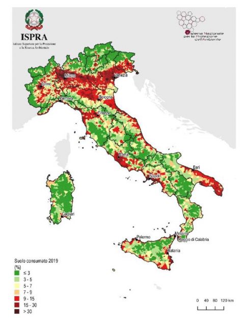 consumo suolo 2020