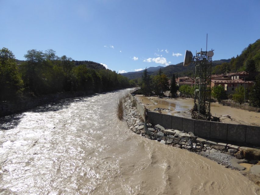 Allagamenti a Nucetto (Foto di Fabio Luino)
