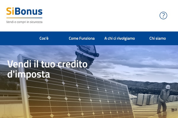 SiBonus, lanciata la piattaforma per la cessione del credito Superbonus 110%