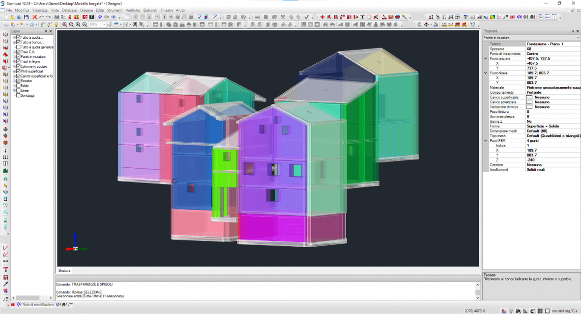 edifici in aggregato screenshot valutazione sicurezza software