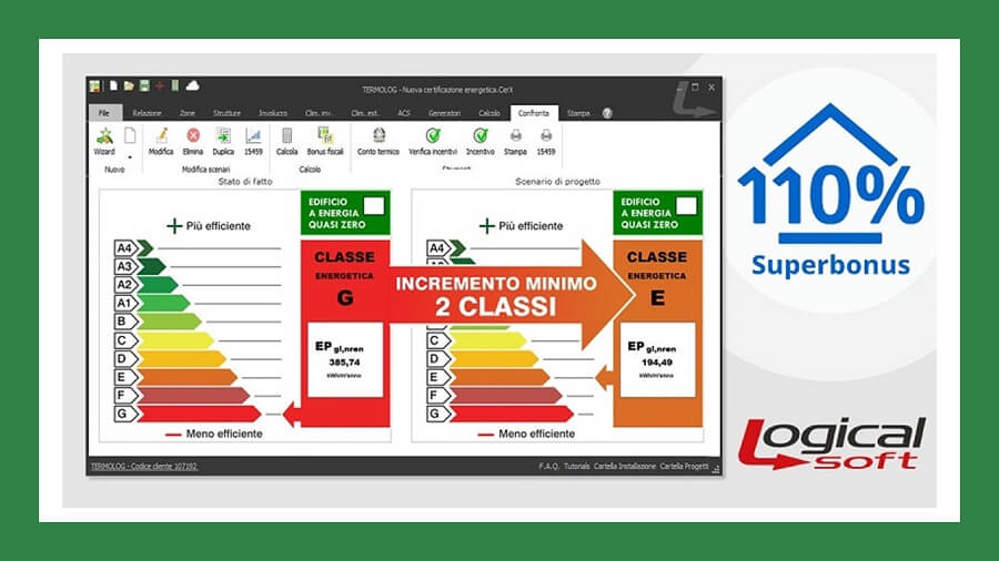 ape convenzionale efficienza energetica superbonus 110%