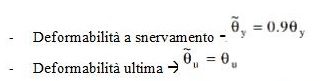 formula cemento armato deformabilità
