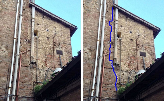 dissesti negli edifici storici fessure