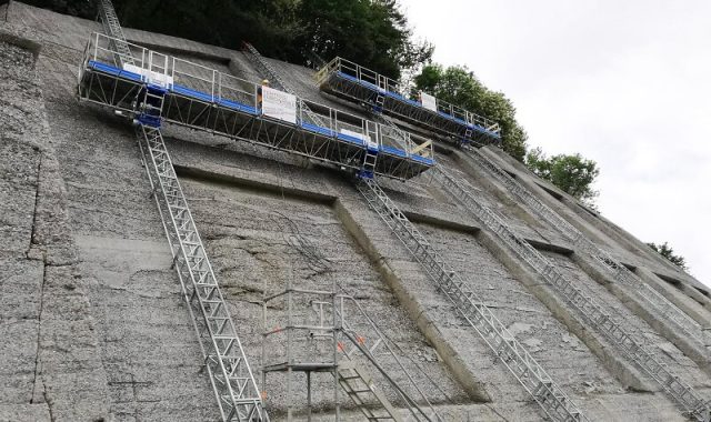 ponteggio rampa ponte genova san giorgio