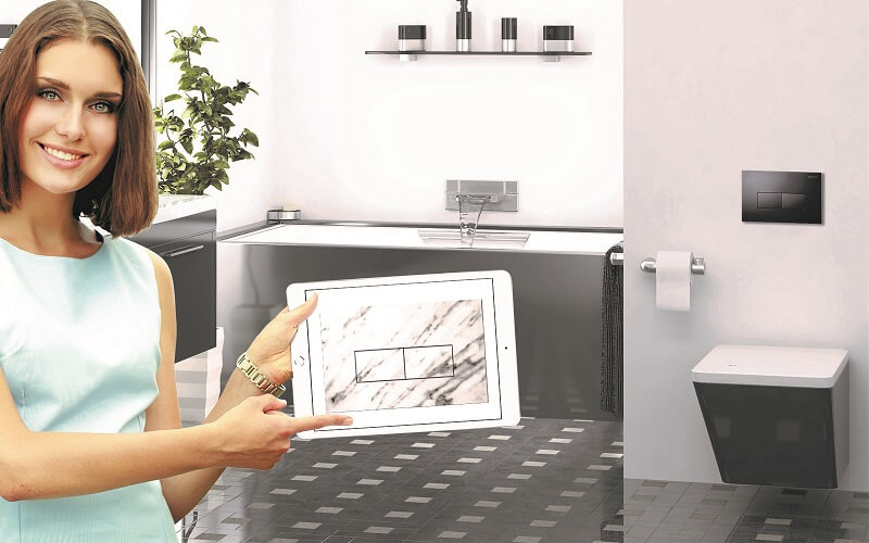 novità Pucci placche sfioro donna in ambiente bagno