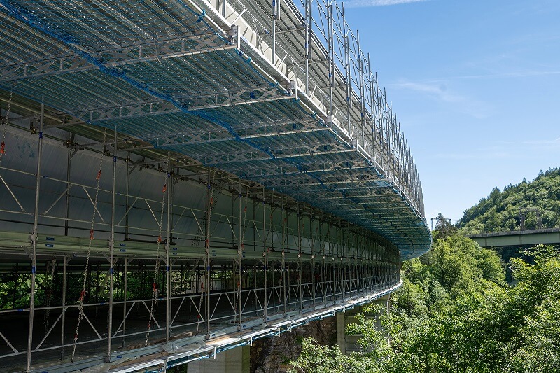 restauro del viadotto Slizza III ponteggi euroedile