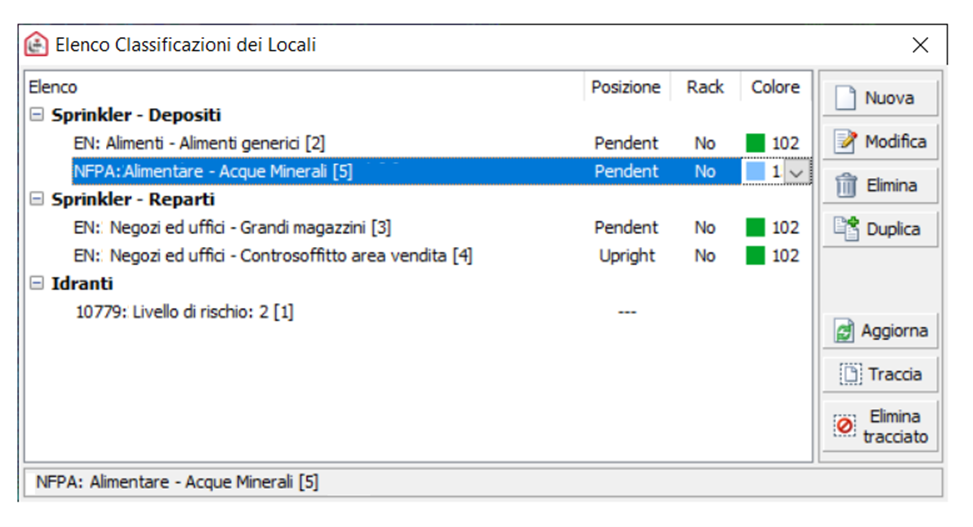 screenshot namirial antincendio impianti sprinkler